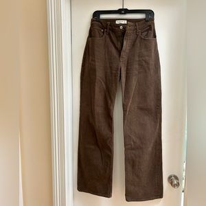 Abercrombie 90s High Rise Brown Jeans